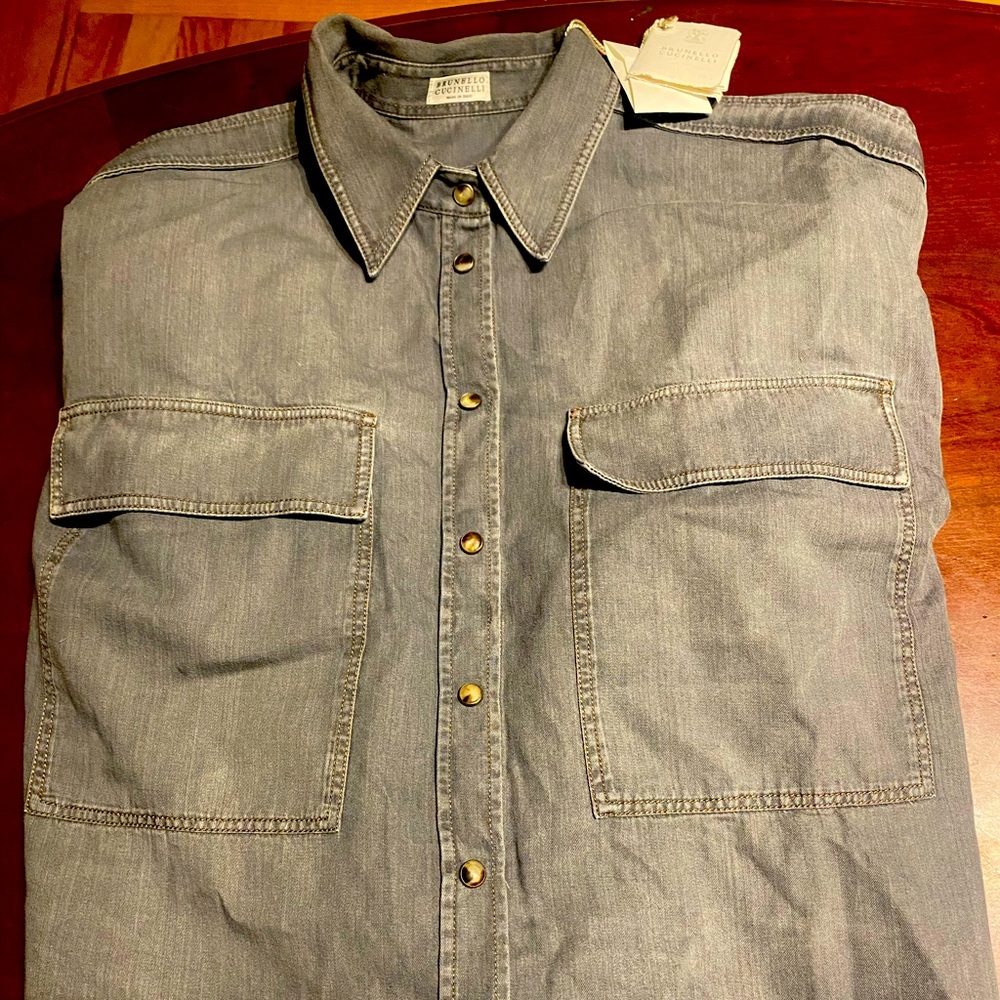 Brunello Cucinelli denim long sleeve
